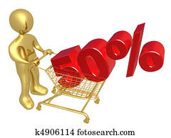 50%, descuento