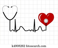 Abstract medical background