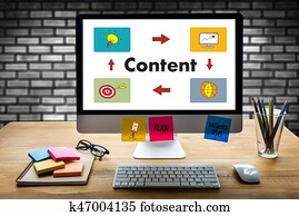 content marketing Content Data Blogging Media Publication Information Vision Concept content marketing Content Data Blogging Media Publication Information Vision Concept