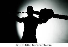 Man Doing Mixed Martial Arts Man Doing Mixed Martial Arts