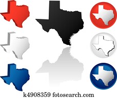 State of Texas Icons State of Texas Icons