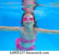 underwater little girl pink bikini blue swimming pool underwater little girl pink bikini blue swimming pool