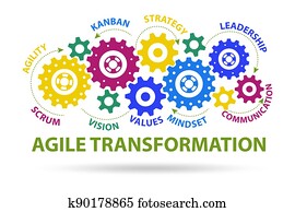 מושג, של, זריז, transformaion, ו, reorganisation