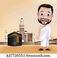 Clipart - الرجل, الشخصيات, ب, hajj, , umrah k27704241 