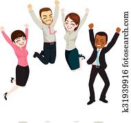 事務, 工人, 跳躍