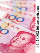 china, empresa / negocio, yuan., moneda china