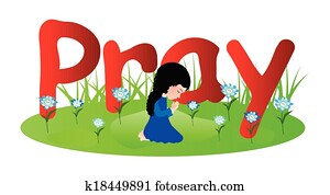 Little girl praying
