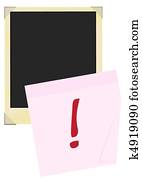 Memo Stick on Blank Photo Frame