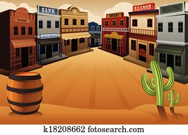 Old western town Old western town