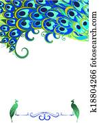Peacock pattern background Peacock pattern background