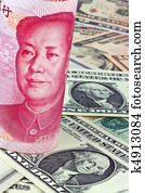 porcelaine, business, yuan, et, les, dollar