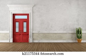 Retro vintage entrance Retro vintage entrance
