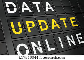 SEO web development concept: Update on airport board background SEO web development concept: Update on airport board background
