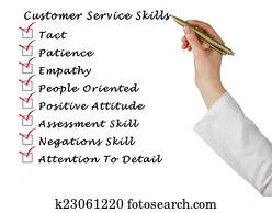 serviço freguês, habilidades