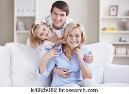 A happy family at home A happy family at home
