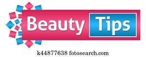 Beauty Tips Pink Blue Horizontal Beauty Tips Pink Blue Horizontal