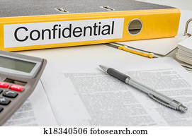 Folder with the label Confidential