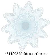 Guilloche Vector Pattern Rosette
