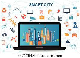 Smart City and wireless communication network Smart City and wireless communication network