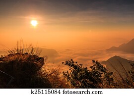 Sunrise landscape in nature Sunrise landscape in nature