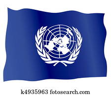 国際連合の旗 クリップアート U Fotosearch