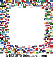All flags frame