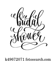 bridal shower black and white hand lettering script bridal shower black and white hand lettering script