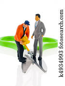 Difference in income. Workers and managers