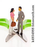 Different income Man Woman