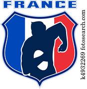 french rugby player France flag french rugby player France flag
