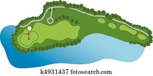 Golf Course Hole Golf Course Hole