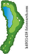 Golf Course Hole Golf Course Hole
