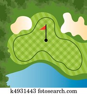 Golf Course Hole Golf Course Hole