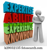 perícia, capacidade, experiência, Knowhow, pensador, trabalho, Criteria, qualificações