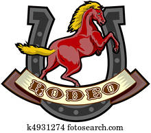 prancing horse with horseshoe prancing horse with horseshoe