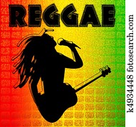 Reggae Background Illuustration Reggae Background Illuustration