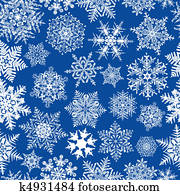 Seamless Repeating Snowflake Background Seamless Repeating Snowflake Background