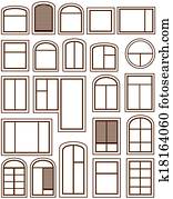 set isolated windows icons set isolated windows icons