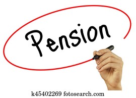 איש, יד כותבת, פנסיה, עם, שחור, סמן, ב, חזותי, screen., הפרד, ב, רקע., business,, technology,, אינטרנט, concept., אחסן, צילום