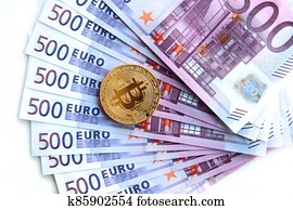 物理, bitcoin., 實際上, crypto, 貨幣, coin., blockchain, technology.