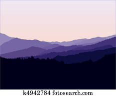 blaue kante- berge, landschaft blaue kante- berge, landschaft