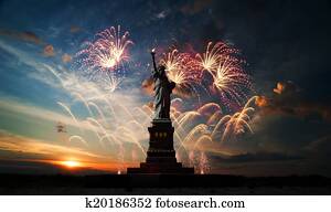 Independence day. Liberty enlightening the world Independence day. Liberty enlightening the world
