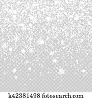 Isolated Christmas falling snow overlay on transparent background. Isolated Christmas falling snow overlay on transparent background.