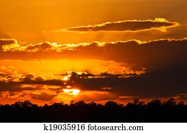 Sunset over the Grand Canyon