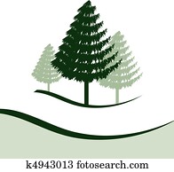 Three Pine Trees Three Pine Trees