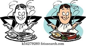 איש, לאכול, סטייק