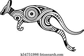 אתני, קדמון, סיגנון, kengaroo, מושג, עצב