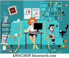 לעבוד מבית, ו, homeschooling, פתרון