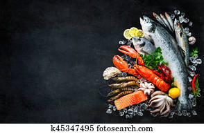 Fresh fish and seafood Fresh fish and seafood