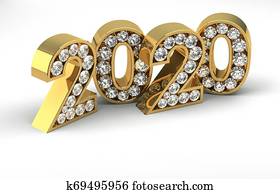 New Year and Diamonds 2020 New Year and Diamonds 2020